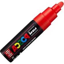 Die Grup Uni  Pc-7m Boya Marker Sanat Kalemleri - Büyük Kurşun Ucu 4,5-5,5 mm - 15 Renk - 2017 Için Yeni - Kırmızı