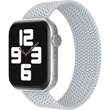 Tedarik Apple Watch 38MM Ayarlı Solo Silikon Kordon (Saat Değildir) - Beyaz Najmaddin