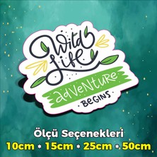 Sb Store Kamp Temalı Sticker Etiket Outdoor Adventure Camping Karavan - Model 102 - 10CM