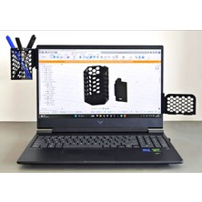 Printona Evrensel Laptop Yan Kulaklık-Kalemlik-Telefon Tutucu – Ekran Kenarı Kulaklık-Kalemlik-Telefon Aparatı 3'lü Set