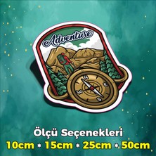 Sb Store Kamp Temalı Sticker Etiket Outdoor Adventure Camping Karavan - Model 108 - 10CM
