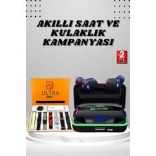 Marsilyan Yeni Nesil Akıllı Saat ve Bluetooth Kulaklık Kampanyası Android ve Ios Uyumlu Uyku ve Sağlık Takibi