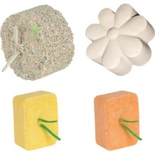 Die Grup Muhabbet Kuşları Için Dayanıklı Mineral Blok ve Gaga Taşı Seti