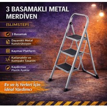 Sgs 3 Basamaklı Metal Merdiven 1133