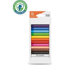 The Monarch Co 12'li Yağlı Pastel Boya Seti - Çocuklar Için Güvenli, Toksik Olmayan Zararsız Boya
