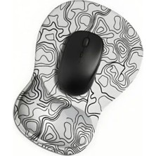 Die Grup Ergonomik Kaymaz Taban Bilek Destekli Mouse Pad, Beyaz Renk