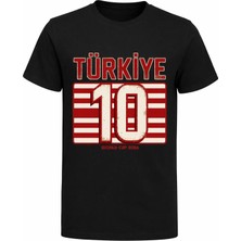 Efendioğlu Design Vintage Türkiye 10 Baskılı Pamuklu World Cup 2026 T-Shirt