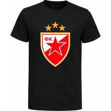 Efendioğlu Design Red Star Kızılyıldız Büyük Baskılı Pamuklu 1.sınıf Kalite T-Shirt
