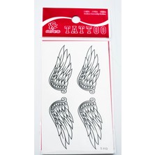 Zuum Kanat Model Küçük Boy , Minimal Geçici Dövme,tattoo
