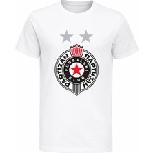 Efendioğlu Design Zvanična Stranica Partizan Belgrade Baskılı Pamuklu Yetişkin Tişört