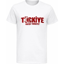 Efendioğlu Design Haydi Türkiye! Dünya Kupası 2026 Türkiye Taraftar Tişörtü Futbol Baskılı Çocuk Tshirt