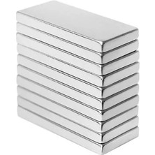 Die Grup Neodyum Dikdörtgen Blok Mıknatıs - 20X10X3 mm (5 Adet)