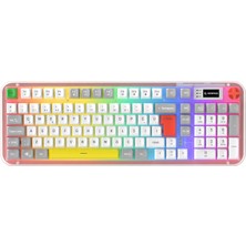 Rampage Reflect 99 Sessiz Beyaz / Gri Rgb Q Membrane Oyuncu Klavyesi