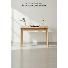 Maq Home Vina Mini Ahşap Ayaklı Açılır Mutfak ve Balkon Yemek Masası