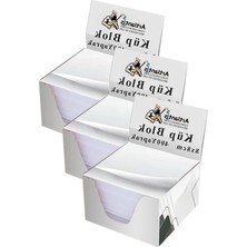 Die Grup Beyaz Küp Blok Not Kağıdı 8x8 cm 3 Paket 400 Yaprak