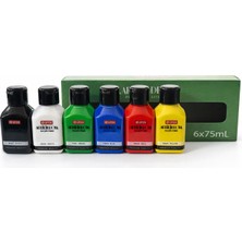 Hobi24 Lifen Akrilik Boya Seti - Ana Renkler 6X75ML.