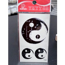 Zuum Yin Yang Model Küçük Boy , Minimal Geçici Dövme,tattoo