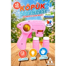 Jumpy Toys Arbitoys Pilsiz Mekanik Köpük Tabancası - Işıklı Bol Köpüklü Bubble Gun +2 Solüsyon Hediyeli