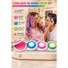 Transformacion 4'lü Set Geçici Saç Tebeşiri: Yıkanabilir Renkli Saç Boyası - Parti ve Festival Için Anında Tarz 714662