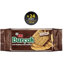 Eti Burçak Tam Buğday Unlu Bisküvi 131 g x 24 Adet Lif Kaynağı Özelliğiyle Doğal Lezzet