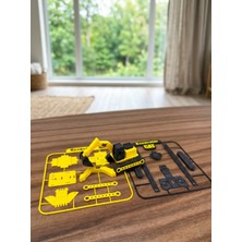 Mekatris Ekskavatör (Paletli Kepçe) Kendin Yap (Dıy) Kit Card Maket - Iş Makinesi Temalı 3D Puzzle