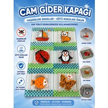 Modernica 3 Adet Dekoratif Cam Gider Kapağı Banyo Süsü