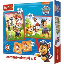 Die Grup Paw Patrol Ekip Temalı 2'si 1 Arada Puzzle ve Notlar Seti
