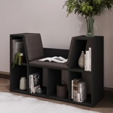 Die Grup Minimalist Tasarımlı Minderli Kitaplık - 103 cm Yükseklik
