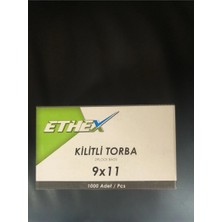 Ethex Kilitli Torba 9 cm x 11 cm 1.000'LI Paket