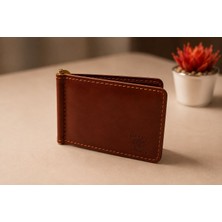 Oakco Leather Konyak Renkli Unisex Deri Cüzdan