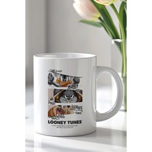 Mio Life Looney Tunes Bugs Bunny Tasarımlı 330ML Baskılı Beyaz Seramik Kupa Bardak