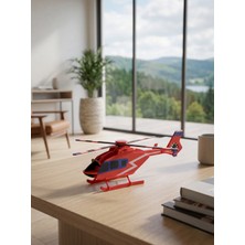 Mekatris EC-135 Helikopter Kendin Yap (Dıy) Kit Card Maket - 3D Puzzle Havacılık Temalı Oyuncak