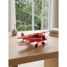 Mekatris Waco Yks-6 Çift Kanatlı Klasik Uçak Kendin Yap (Dıy) Kit Card Maket - Nostaljik Havacılık 3D Yapboz