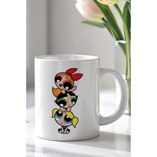 Mio Life Powerpuff Girls Tasarımlı 330ML Baskılı Beyaz Seramik Kupa Bardak