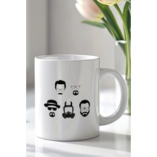 Mio Life Breaking Bad Heisenberg Tasarımlı 330ML Baskılı Beyaz Seramik Kupa Bardak