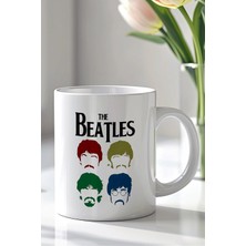 Mio Life The Beatles Tasarımlı 330ML Baskılı Beyaz Seramik Kupa Bardak