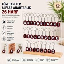 26 Harf Alfabe Anahtarlık Seti – Harf Figürlü 3D Baskı Anahtarlık – Tüm Harfl