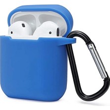 Varyant Store    Airpods 2 (2.nesil) Sert Silikon Kılıf - Mavi