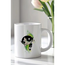 Mio Life Powerpuff Girls Tasarımlı 330ML Baskılı Beyaz Seramik Kupa Bardak