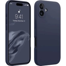 Varyant Store    iPhone 16 Plus Kılıf First Silikon - Lacivert