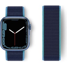 Varyant Store    Watch 38MM Hasırlı Cırtcırtlı Kordon - Mavi-Lacivert