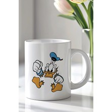 Mio Life Duffy Duck Tasarımlı 330ML Baskılı Beyaz Seramik Kupa Bardak