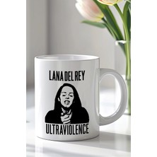 Mio Life Lana Del Rey Tasarımlı 330ML Baskılı Beyaz Seramik Kupa Bardak