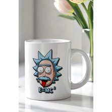 Mio Life Rick And Morty Tasarımlı 330ML Baskılı Beyaz Seramik Kupa Bardak