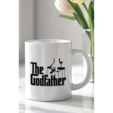 Mio Life The God Father Tasarımlı 330ML Baskılı Beyaz Seramik Kupa Bardak
