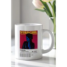 Mio Life Stargirl Lana Del Rey Tasarımlı 330ML Baskılı Beyaz Seramik Kupa Bardak