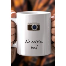 Mio Life Mizahi Yazılı 330ML Baskılı Beyaz Seramik Kupa Bardak