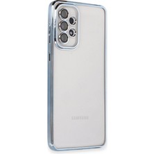 Varyant Store   Samsung Galaxy A73 5g Kılıf  Lensli Silikon - Açık Mavi