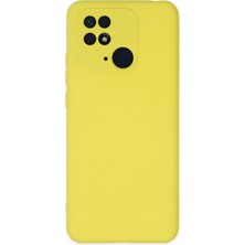 Varyant Store    Redmi 10C Kılıf Nano Içi Kadife Silikon - Sarı