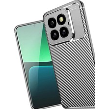 Varyant Store    Mi 14T Pro Kılıf Auto Focus Karbon Kapak - Gri